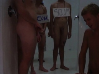 Twink Straighty Assfucked In Shower At Hazing