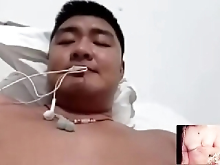 Chinese Straight Man Chubby Bear Cum